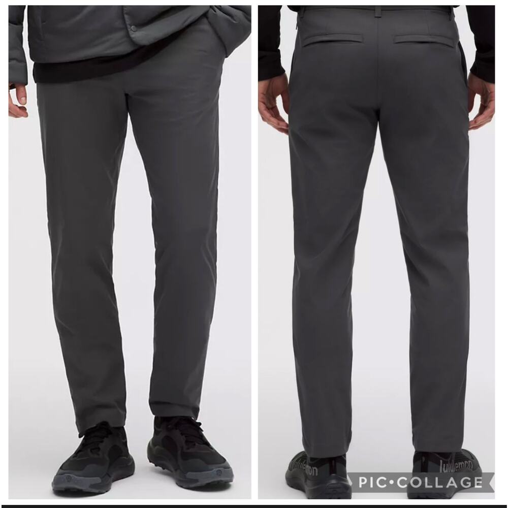 Lululemon ABC Classic-Fit Trouser Pant Obsidian Men's Size 38”x 30” Warpstreme